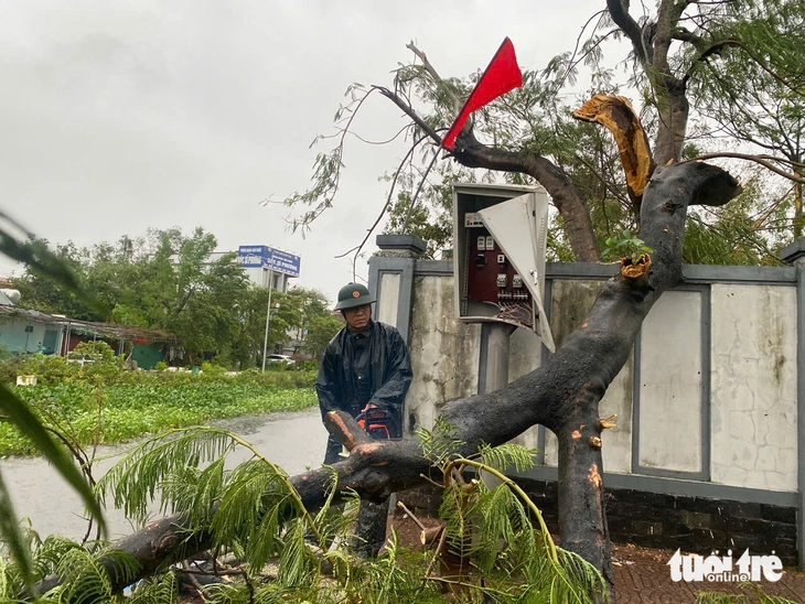 Bão Bualoi: Hà Tĩnh, Nghệ An, Quảng Trị ngổn ngang, mưa gió tơi bời - Ảnh 17.