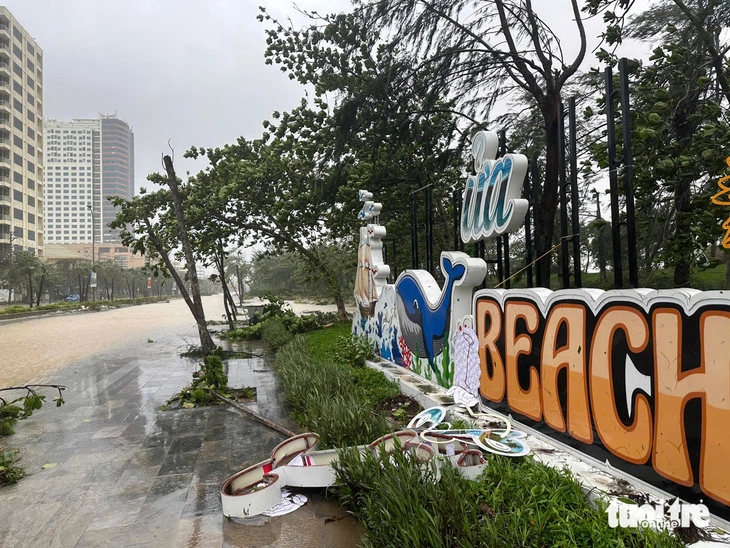 Bão Bualoi: Hà Tĩnh, Nghệ An, Quảng Trị ngổn ngang, mưa gió tơi bời - Ảnh 2.