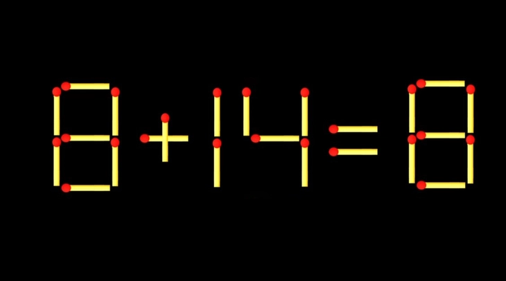 Thử tài IQ: Di chuyển một que diêm để 8+15=5 thành phép tính đúng - Ảnh 3.