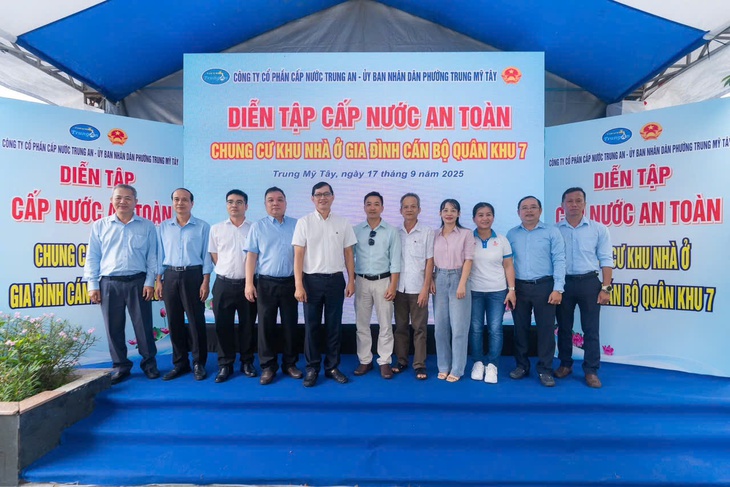 Diễn tập ứng phó sự cố, bảo đảm an toàn cấp nước - Ảnh 1.
