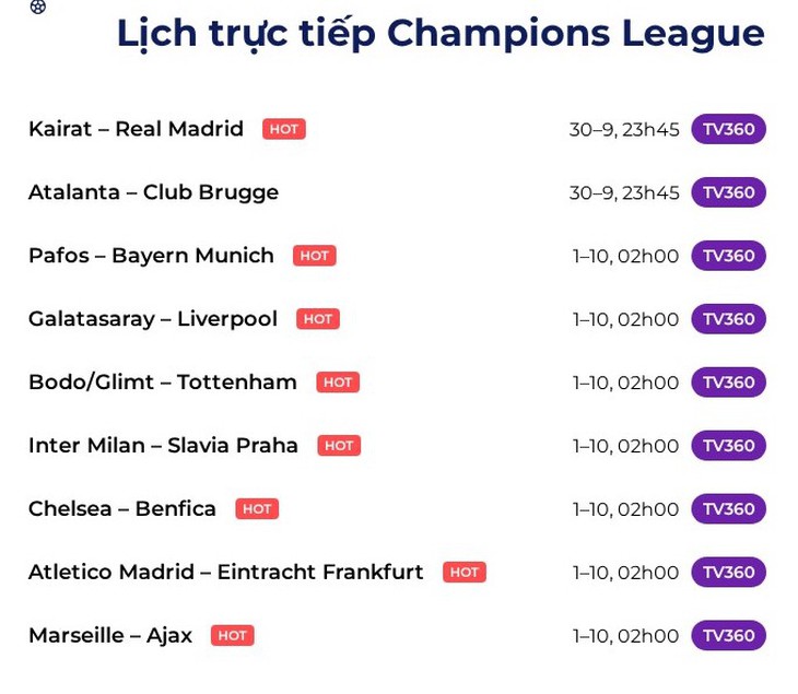 Lịch trực tiếp Champions League: Mourinho tái ngộ Chelsea  - Ảnh 1.
