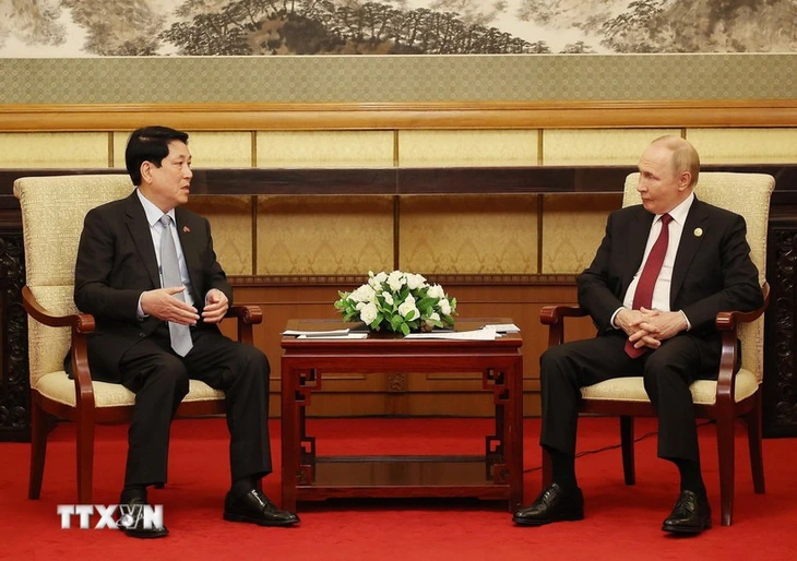 Chủ tịch nước Lương Cường: 'Hoan nghênh doanh nghiệp Nga tìm hướng đi mới tại Việt Nam' - Ảnh 1. Chủ tịch nước Lương Cường - Ảnh 1.