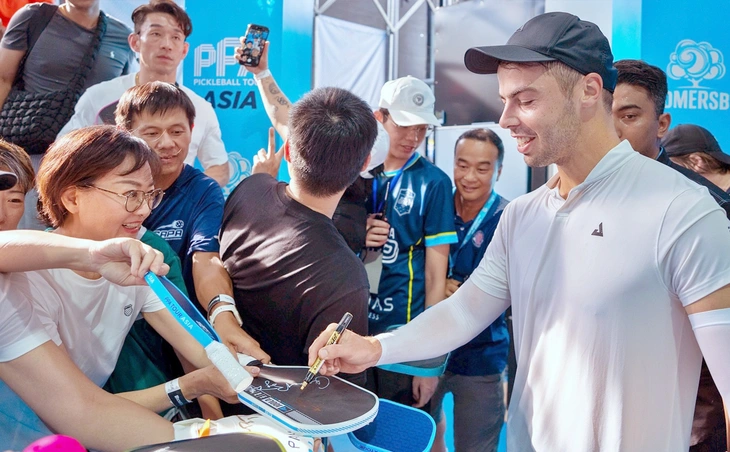 Ben Johns khuấy động giải pickleball lớn nhất Việt Nam - Ảnh 1.