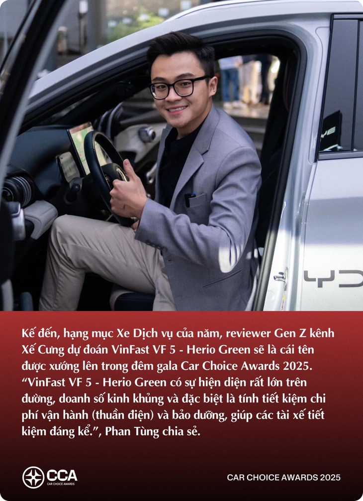 KOL trẻ dự đoán xe thắng giải Car Choice Awards 2025: Có dự đoán khác biệt số đông - Ảnh 7.