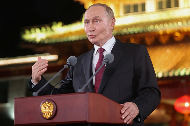 Bị ông Trump nói 'âm mưu chống Mỹ', ông Putin khen 'hài hước' - Ảnh 1. Putin - Ảnh 1.