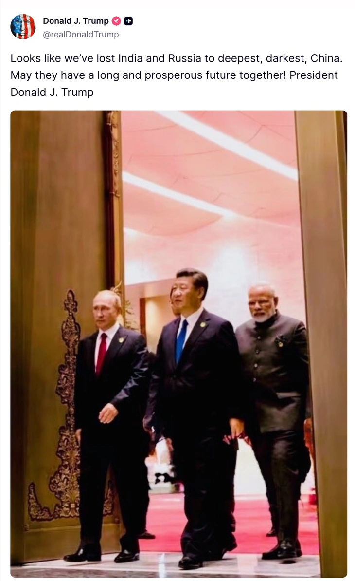 Ông Trump: 'Mỹ để mất Ấn Độ và Nga vào tay Trung Quốc' - Ảnh 2. Trump - Ảnh 3.