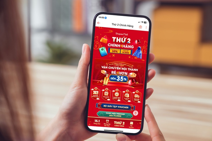 Mua sắm chính hãng trên Shopee Mall: Người dùng và thương hiệu cùng hưởng lợi - Ảnh 1. Shopee - Ảnh 1.
