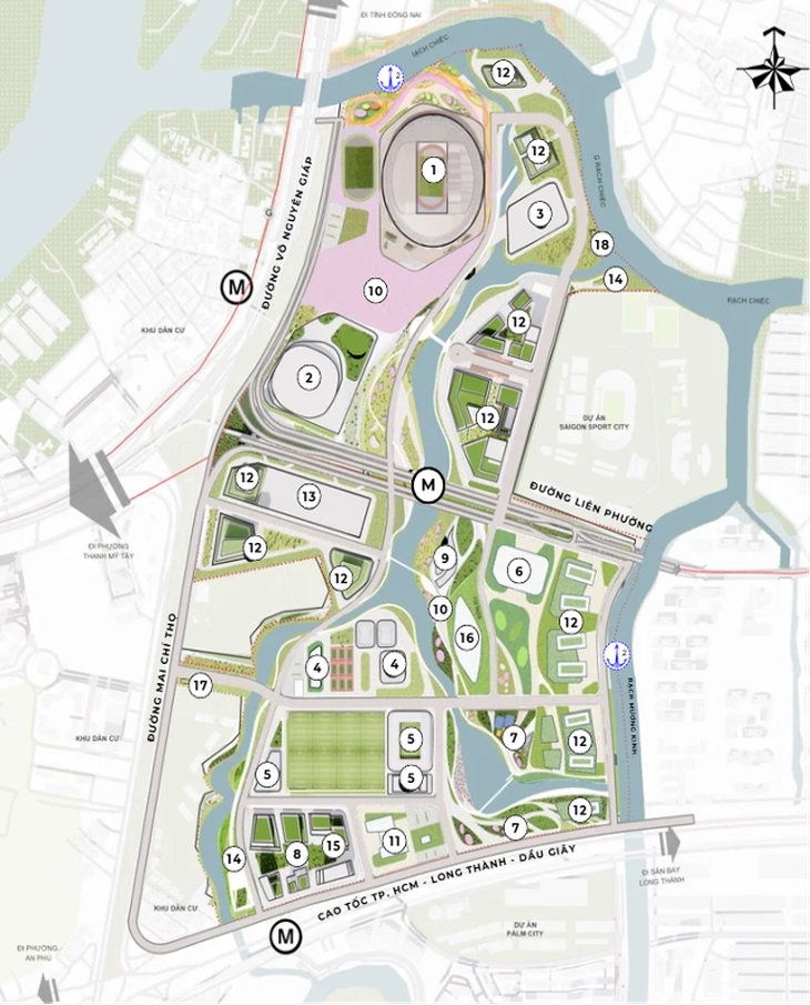 Khu liên hợp thể dục thể thao quốc gia Rạch Chiếc - Ảnh 2.