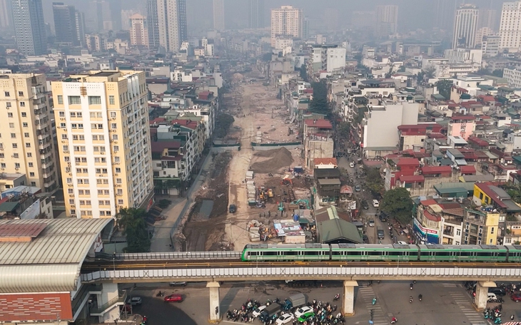 Hà Nội cấm xe ô tô vào đường La Thành để xây cầu vượt dự án đường vành đai 1 - Ảnh 2.