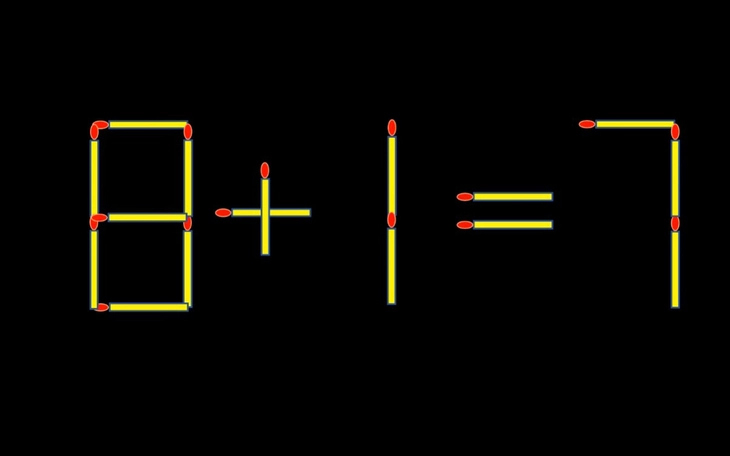 Thử tài IQ: Di chuyển một que diêm để 8-1=2 thành phép tính đúng - Ảnh 7.