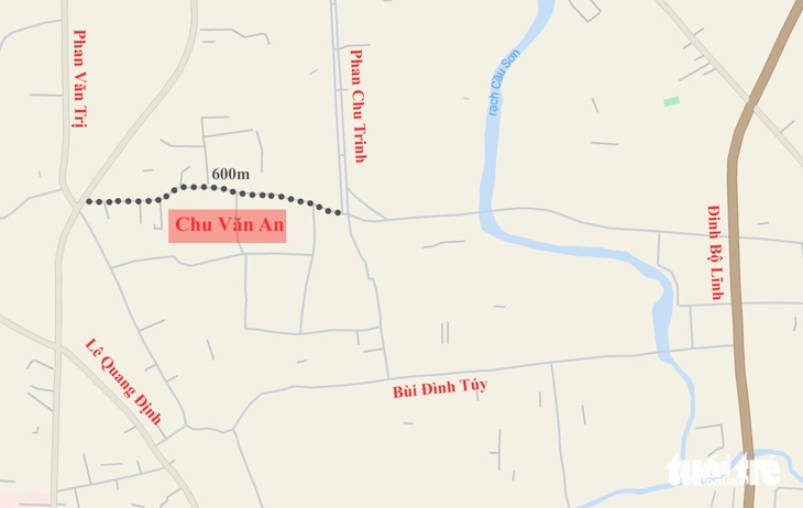 Dời tạm cột điện trên đường Chu Văn An trước Tết Nguyên đán 2026 - Ảnh 2.