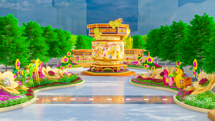 Đường hoa Nguyễn Huệ Tết Bính Ngọ 2026 có gì hấp dẫn? - Ảnh 2.