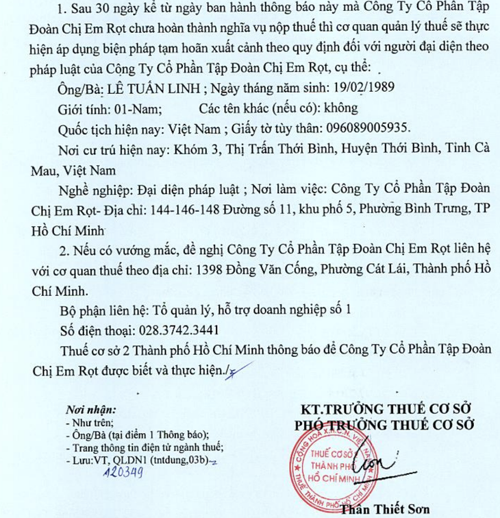 nợ thuế - Ảnh 2.