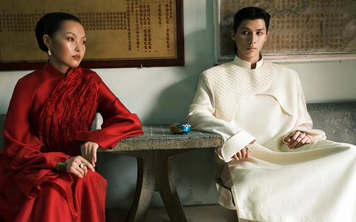 Phan Đăng Hoàng đưa 'Tiếng gà trưa' của Xuân Quỳnh vào thời trang - Ảnh 17.