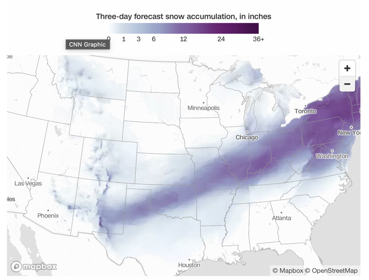 Hơn 100.000 hộ mất điện, 13.000 chuyến bay bị hủy trong bão mùa đông quét khắp nước Mỹ - Ảnh 3. bão mùa đông - Ảnh 3.