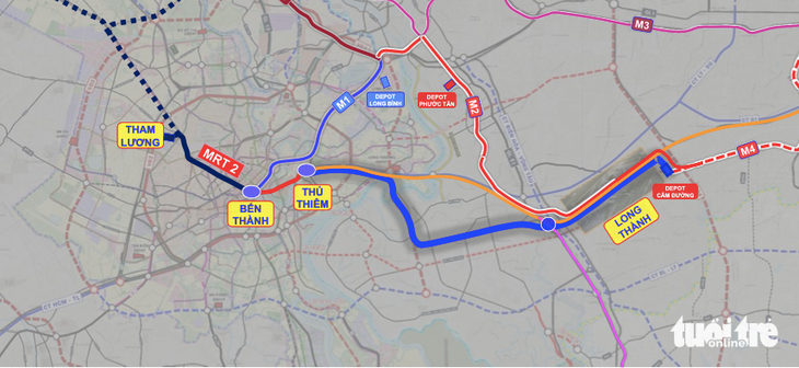TP.HCM giao Tập đoàn Thaco nghiên cứu metro số 2 đoạn Bến Thành - Thủ Thiêm - Ảnh 2.