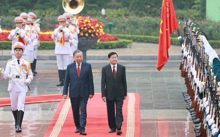 Chủ tịch nước Lương Cường hội kiến Tổng Bí thư, Chủ tịch nước Lào - Ảnh 5.