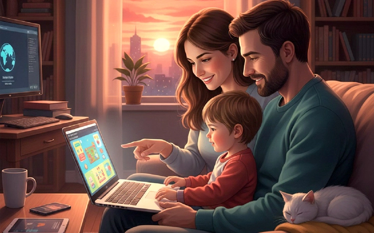 Khi cha mẹ lên mạng để gần con - Ảnh 4.