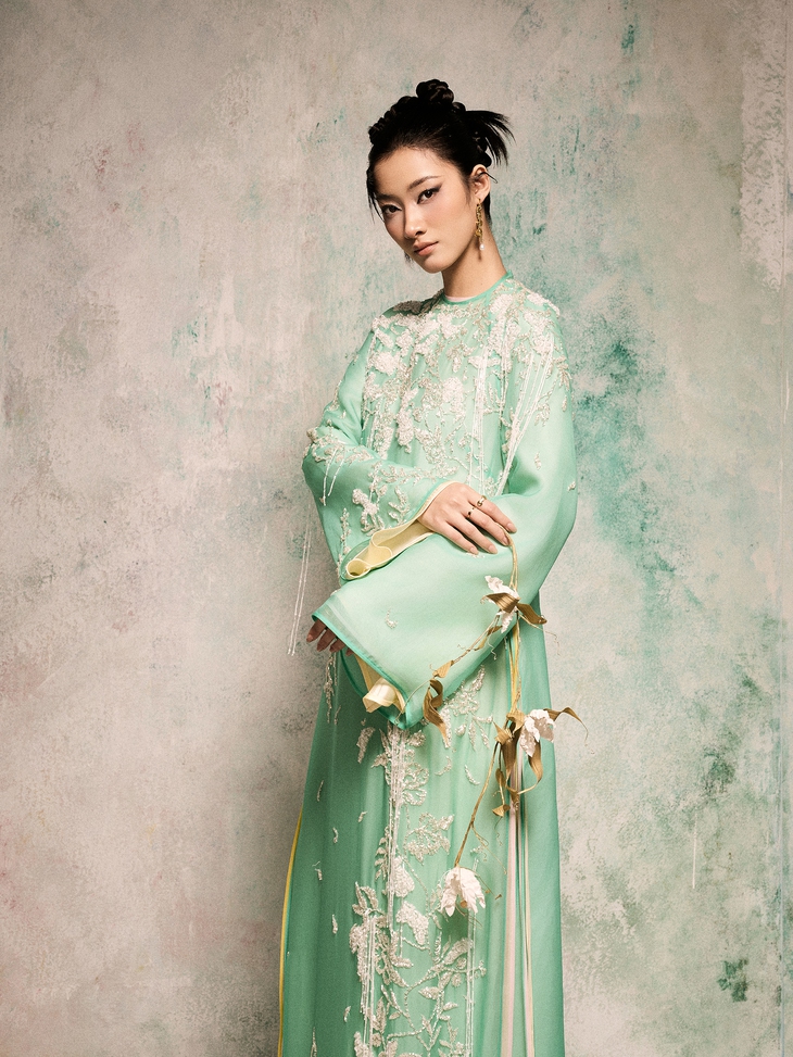 Áo dài linh mã ‘phi nước đại’ chào xuân Bính Ngọ 2026 - Ảnh 8. áo dài - Ảnh 8.