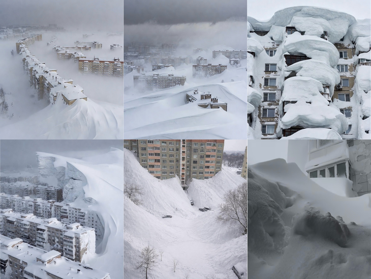 Thực hư loạt ảnh 'tuyết cao như sóng thần nuốt chửng nhiều tòa nhà' sau trận bão tuyết lịch sử ở Nga - Ảnh 1.