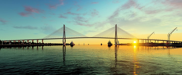 Phối cảnh cầu dây văng Cát Lái nối TP.HCM và Đồng Nai - Ảnh 2.