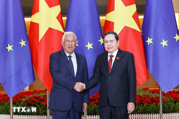 Chủ tịch Quốc hội gặp Chủ tịch Hội đồng châu Âu, đề nghị thúc đẩy phê chuẩn EVIPA - Ảnh 1.