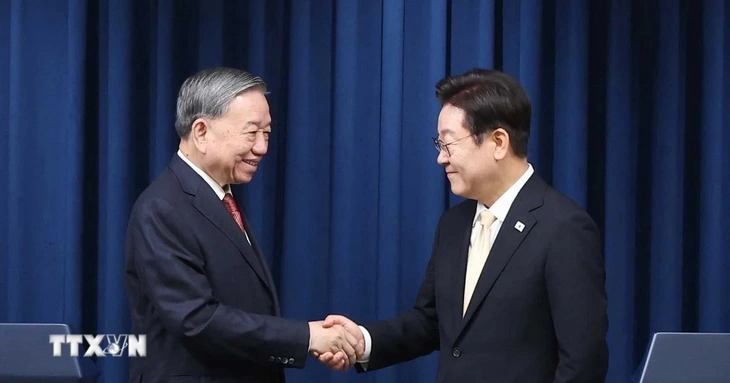 Tổng Bí thư Tô Lâm: Mong thể thao trở thành biểu tượng quan hệ Việt - Hàn - Ảnh 2.