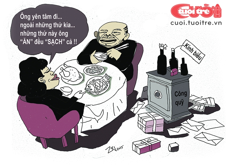 Thực phẩm sạch của quan tham dịp Tết - Ảnh 1.