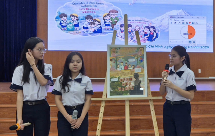 THPT Marie Curie giải nhất hùng biện tiếng Nhật - Ảnh 2.