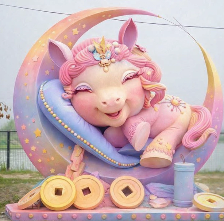 Linh vật 'Ngựa thương' được chốt giá hơn 222 triệu đồng để ủng hộ người nghèo đón Tết - Ảnh 2. Linh vật - Ảnh 2.