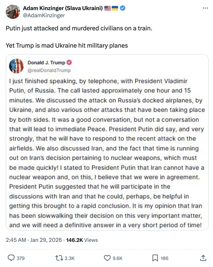 Ông Trump 'bênh' Nga sau vụ tấn công tàu hỏa Ukraine khiến 5 người thiệt mạng? - Ảnh 2. Nga - Ảnh 2.