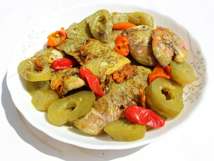 Đậm đà cá mó kho dưa - Ảnh 1. Đậm đà cá mó kho dưa - Ảnh 1.