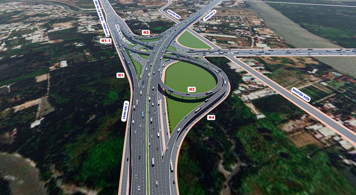 nút giao Gò Công - Ảnh 1.