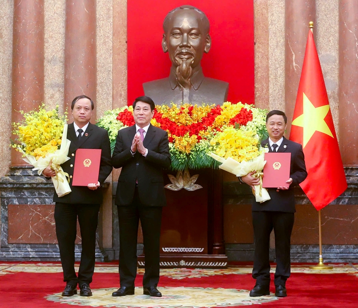 Chủ tịch nước Lương Cường bổ nhiệm 2 Phó chánh án Tòa án nhân dân tối cao - Ảnh 1.