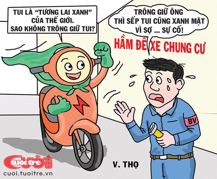 Xe điện tâm sự với bợm nhậu và anh bảo vệ chung cư - Ảnh 2.