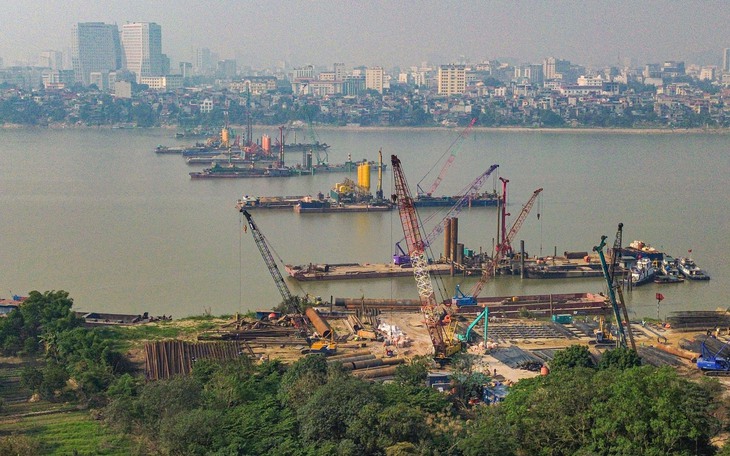 Toàn cảnh con đường dài 41km, trị giá hơn 6.000 tỉ đang được thi công ở Hà Nội - Ảnh 20.