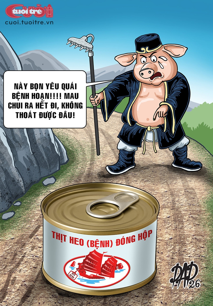 Heo bệnh đóng hộp khiến Trư Bát Giới nổi đóa - Ảnh 1.