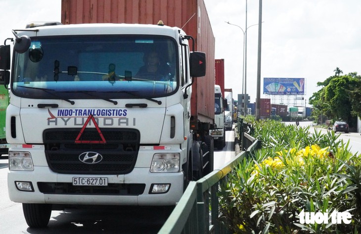 Kiến nghị giảm phí cho xe tải nặng đi cao tốc Hà Nội - Hải Phòng - Ảnh 1.