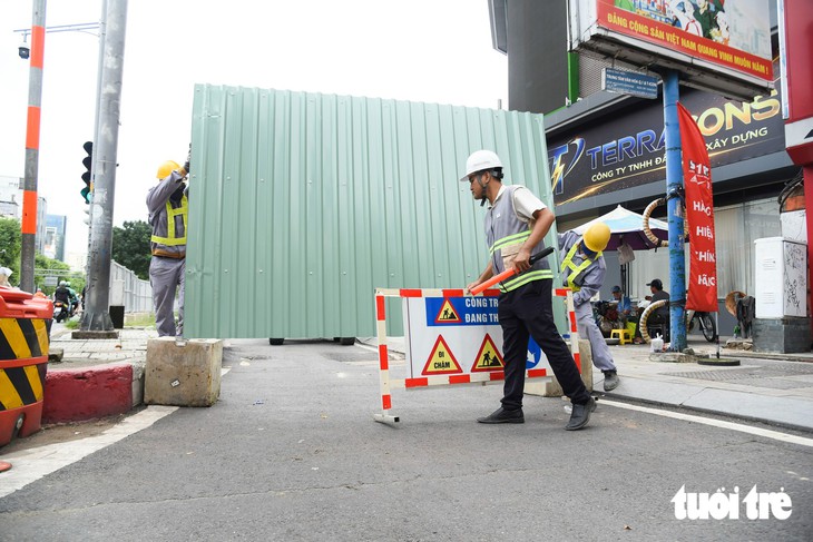 Một số đoạn Nguyễn Thị Minh Khai, Cách Mạng Tháng Tám ở TP.HCM đã thành đường một chiều làm metro số 2 - Ảnh 4.