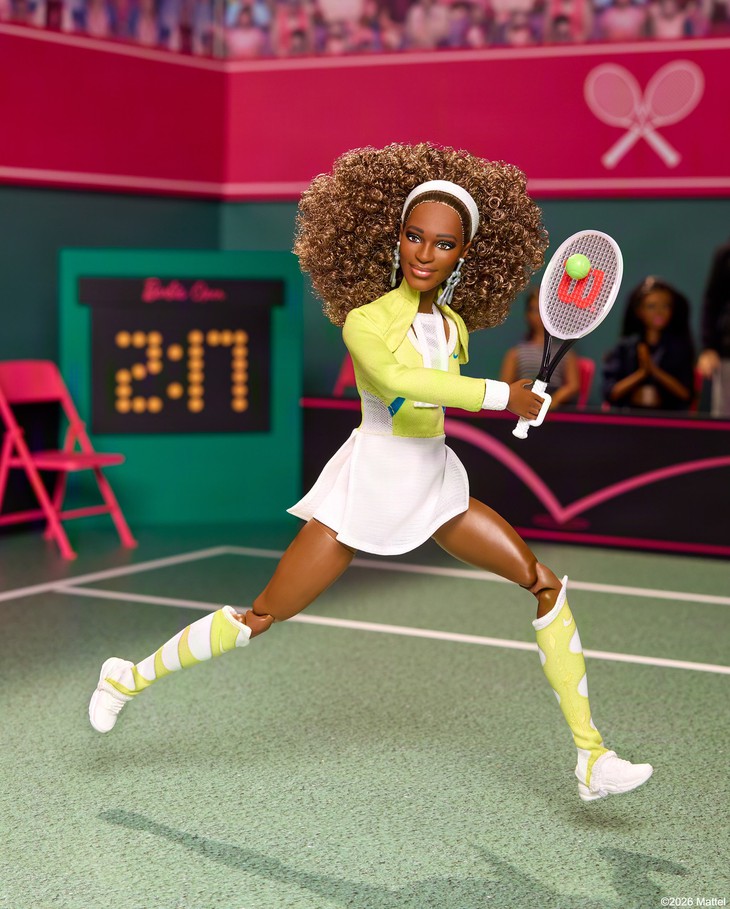 Serena Williams ‘tái xuất’ trong hình hài… búp bê Barbie - Ảnh 2.