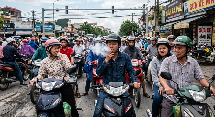 Chiếc áo mới thủng vì tàn thuốc ở bàn tiệc - Ảnh 1.