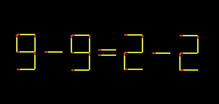 Thử tài IQ: Di chuyển một que diêm để 9+9=22 thành phép tính đúng - Ảnh 1.