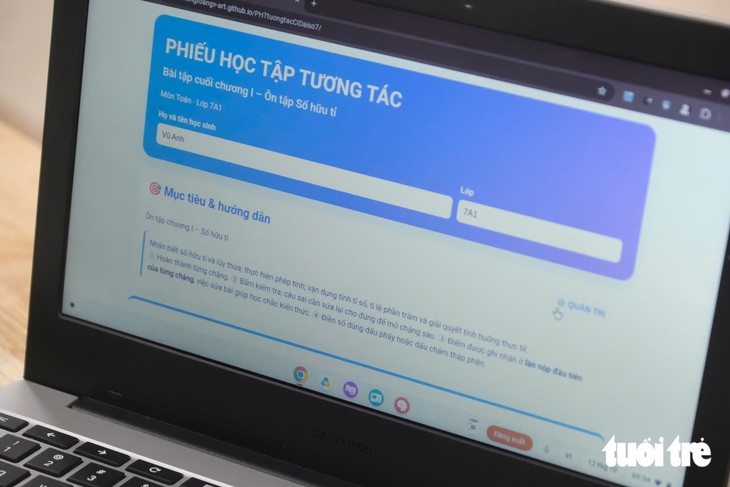 Trường THCS công lập cho 100% học sinh dùng laptop trong lớp, quản lý ra sao? - Ảnh 5.