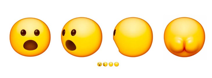 Đã bao giờ bạn tò mò phía sau một emoji trông thế nào chưa?  - Ảnh 1.