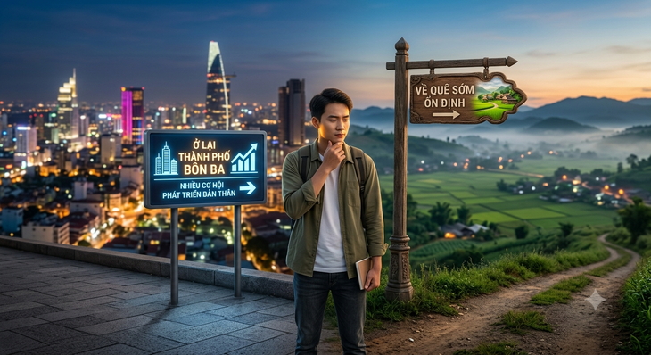 Lương 10 triệu: ở lại thành phố bôn ba hay về quê ổn định? - Ảnh 1.
