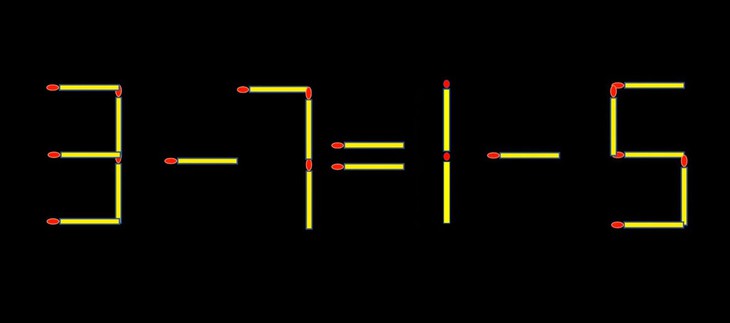 Thử tài IQ: Di chuyển một que diêm để 3-7=16 thành phép tính đúng - Ảnh 1.