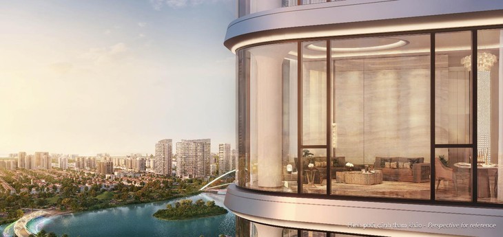 Triton Crown và hiệu ứng chiếu sáng kiến trúc hài hòa với Hồ Bán Nguyệt - Ảnh 4.