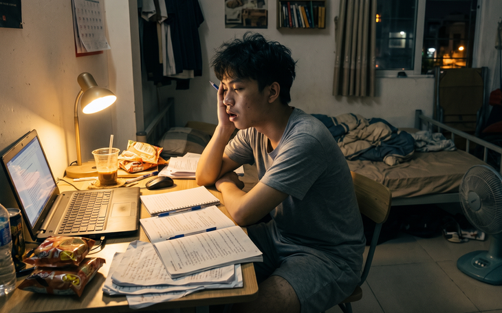 Sinh viên và những đêm cày deadline, sáng dậy cũng phải chạy deadline - Ảnh 1.