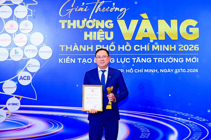 ACB nhận hai danh hiệu tại Giải thưởng Thương hiệu Vàng TP.HCM 2026 - Ảnh 1.