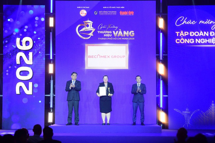 Becamex được vinh danh Thương Hiệu Vàng TP.HCM 2026 - Ảnh 1.